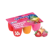Petits suisse aux fruits fraise framboise abricot DANONINO - 6x50g