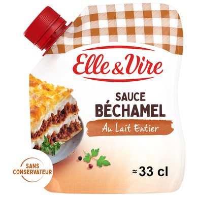 Sauce béchamel au lait entier ELLE&VIRE - poche de 33cl