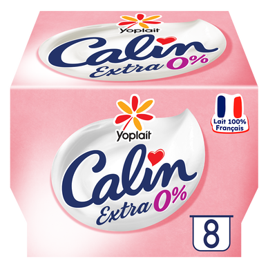 Fromage blanc nature 0% MG CALIN YOPLAIT - 8x100g
