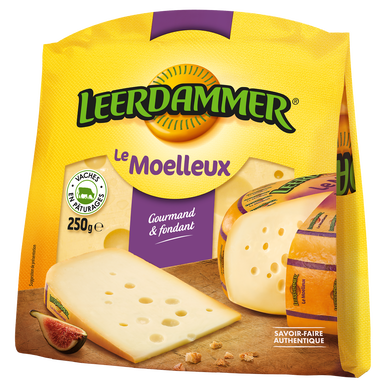 Fromage lait pasteurisé portion le moelleux 31%MG LEERDAMMER 250g
