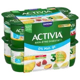 Yaourt aux fruits 0%mg bifidus ACTIVIA - 12x125g