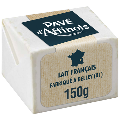 Fromage au lait pasteurisé PAVE D'AFFINOIS, 21% de MG, 150g