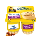 Riz au lait Rhum Raisins LA LAITIERE - 4 pots de 115g