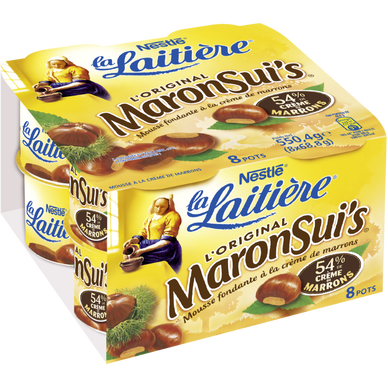 Mousse de marrons Maronsui's LA LAITIERE - 8x68.8g