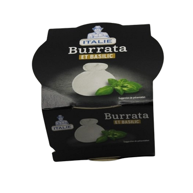 Burrata au basilic 100g