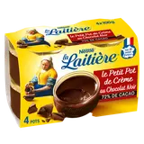 Crème dessert chocolat noir Le Petit Pot de Crème LA LAITIERE - 4x100g