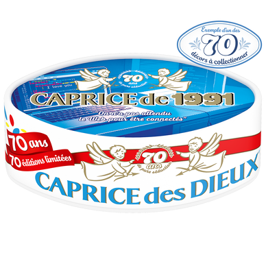 Fromage pasteurisé CAPRICE DES DIEUX 31%mg 125g