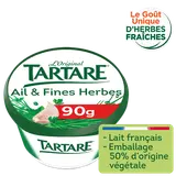 Fromage à tartiner ail et fines herbes 33%mg TARTARE format malin- 90g