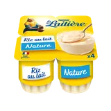 Riz au lait nature LA LAITIERE - 4 pots de 115g
