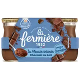 Mousse au chocolat au lait LA FERMIERE 2x70g
