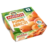 Compote Pomme Abricot ANDROS  -  4 pots de 100g