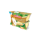 Dessert fruitier avec morceaux Poire ANDROS  -  4 pots de 100g