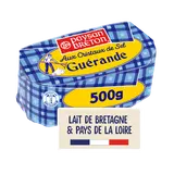 Beurre moulé aux cristaux de sel de Guérande 80%MG PAYSAN BRETON - Plaquette de 500g