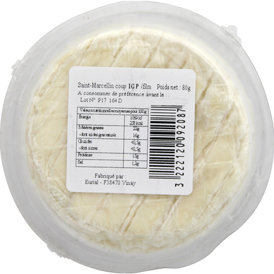 Fromage Saint Marcellin IGP coupelle BOURDIN - 80g