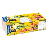 Yaourt 3,2%MG arômes naturels panachés LA LAITIERE pot en verre 8x125g