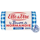 Beurre de Normandie doux rouleau ELLE & VIRE 250g