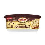 Beurre doux aux pépites de chocolat 70%mg PRESIDENT 200G