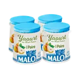 Yaourt au lait entier pasteurisé saveur poire MALO 4x125g