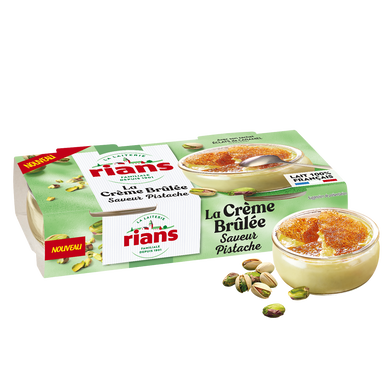 Crème brulée pistache RIANS 2x100g