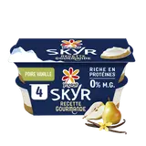 Skyr sur lit poire et vanille 0%mg YOPLAIT 4x120g