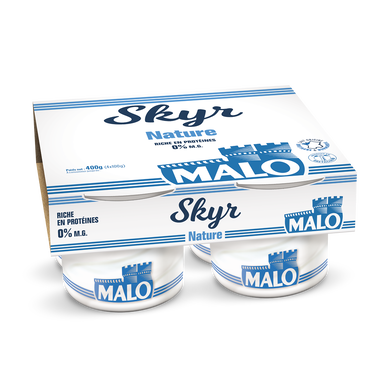 Skyr nature 0%MG SAINT MALO 4x100g
