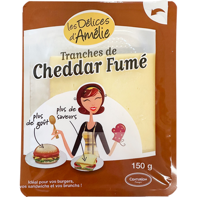 Tranchette de cheddar fumé Les Délices d'Amélie 150g