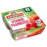 Compote Pomme Framboise ANDROS  -  4 pots de 100g