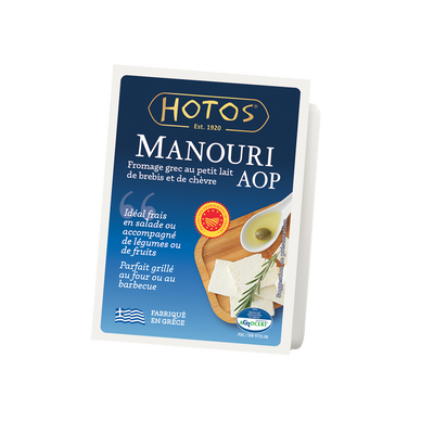 Fromage frais manouri lait past.brebis chèvre AOP 200G