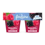Smoothie yaourt framboise mûre LA FERMIERE 2x140g