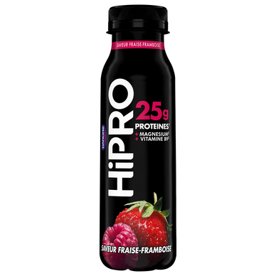 Yaourt à boire fraise framboise protéiné 0%mg HIPRO - 300g