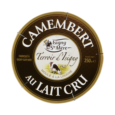 Camembert au lait cru 22% MG TERROIR D'ISIGNY 250g