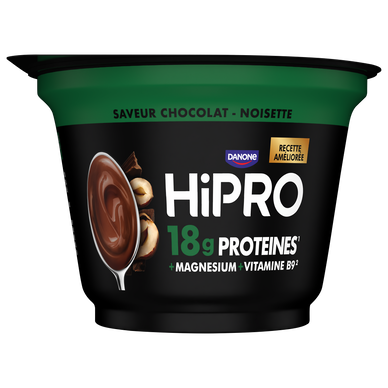 Crème dessert chocolat noisette protéinée 0% mg HIPRO - 180g