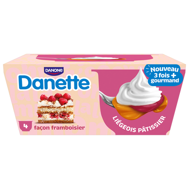 Liégeois framboisier DANETTE - 4x90g