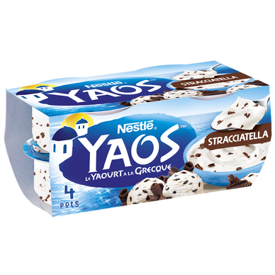 Yaourt à la grecque stracciatella YAOS - 4x125g