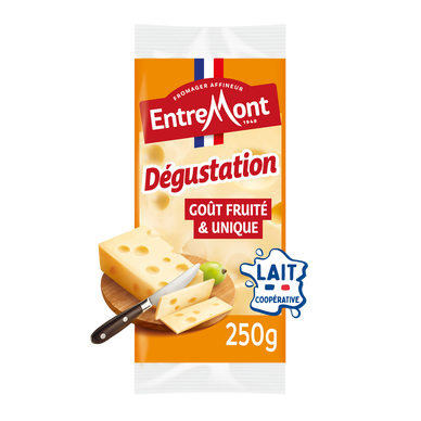 Fromage dégustation Tendre et fruité ENTREMONT - Paquet de 250g