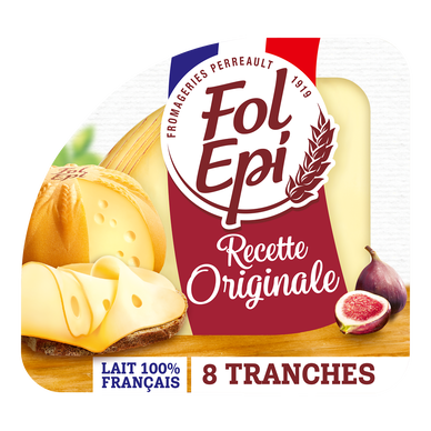 Fromage en tranches tendre et fruitée FOL EPI - 8 tranches 150g