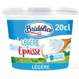 Crème fraîche légère épaisse BRIDELICE, 15%MG - 20cl
