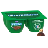 Crème dessert au chocolat saveur noisette DANETTE 4x125g