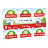 Fromage de chèvre frais nature CHAVROUX - 9 portions 162g 12%mg