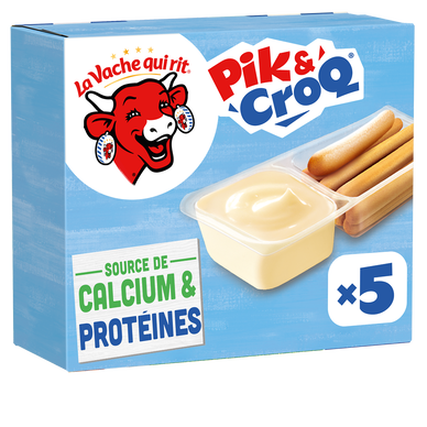 Fromage Enfant Pik & Croq VACHE QUI RIT - 5 barquettes 175g