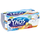 Yaourt à la grecque nature sur lit de pêches YAOS - 4x125g