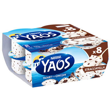 Yaourt à la grecque stracciatella YAOS - 8x125g