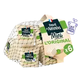 Fromage pasteurisé mini l'original PAVE D'AFFINOIS, 31%mg, x6 soit 180g