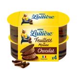 Mousse au chocolat Feuilleté de mousse LA LAITIERE - 4x57g