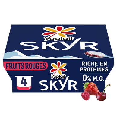 Skyr sur lit aux fruits rouges YOPLAIT SKYR - 4x100g