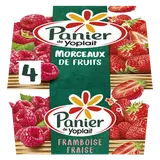 Yaourt aux fruits fraise framboise 2,3% MG PANIER DE YOPLAIT - 4x125g