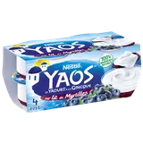 Yaourt à la grecque nature sur lit de myrtilles YAOS - 4x125g