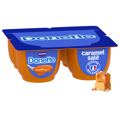 Crème dessert caramel salé DANETTE - 4x125g