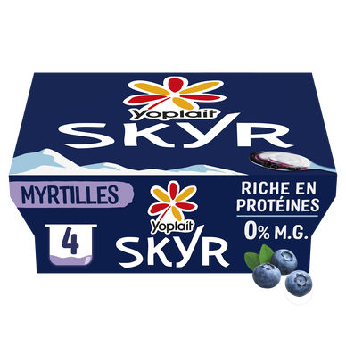 Skyr sur lit à la myrtille YOPLAIT SKYR - 4x100g