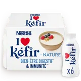 Lait fermenté à boire nature i love kefir NESTLE 6x100g